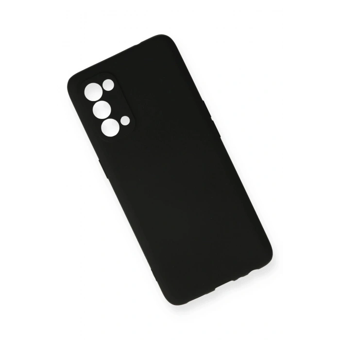 Oppo Reno 5 Pro Kılıf First Silikon - Siyah