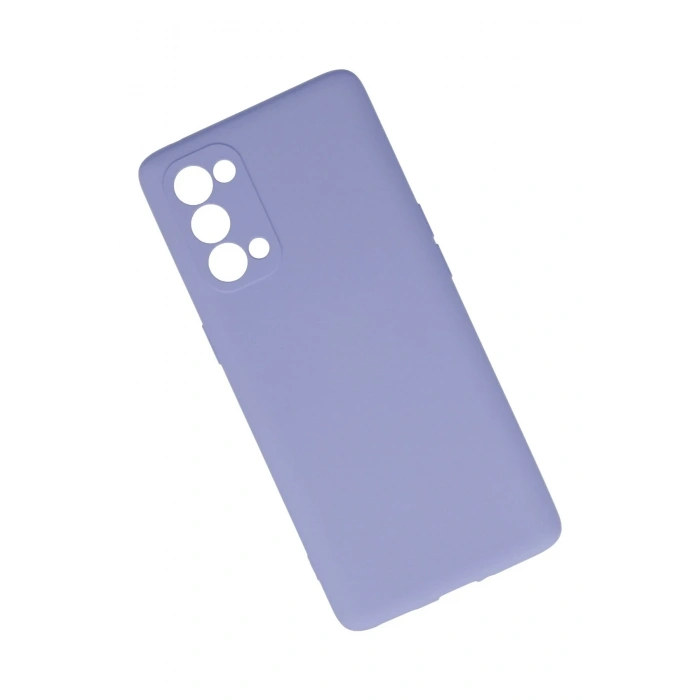 Oppo Reno 5 Pro Kılıf Nano içi Kadife Silikon - Lila