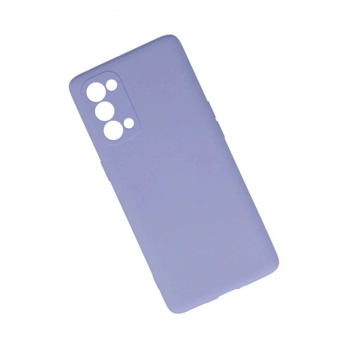 Oppo Reno 5 Pro Kılıf Nano içi Kadife Silikon - Lila