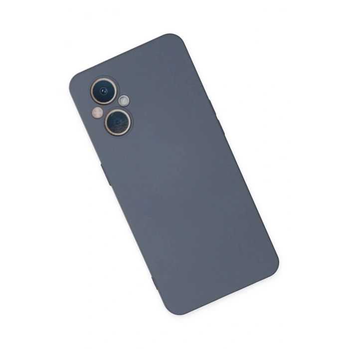 Oppo Reno 7 Lite Kılıf Nano içi Kadife Silikon - Gri