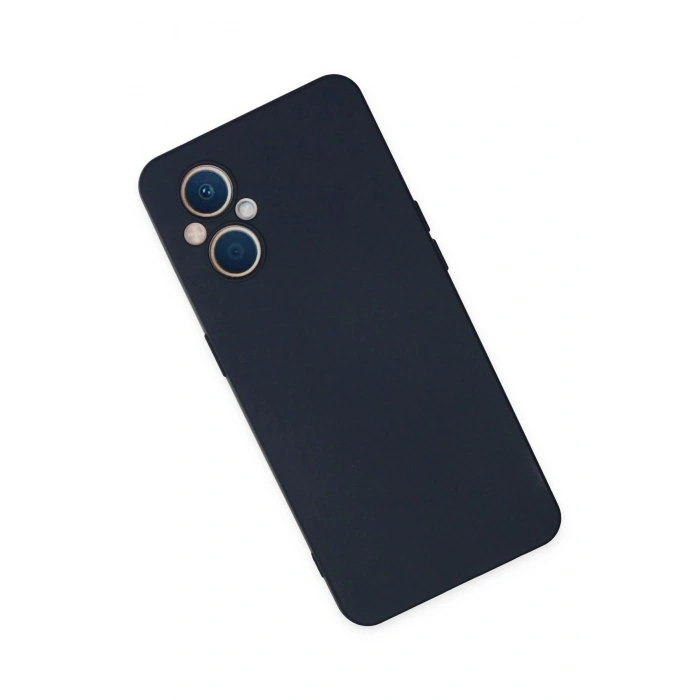 Oppo Reno 7 Lite Kılıf Nano içi Kadife Silikon - Lacivert