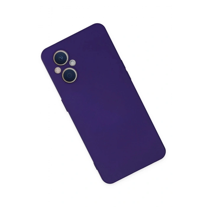 Oppo Reno 7 Lite Kılıf Nano içi Kadife Silikon - Mor