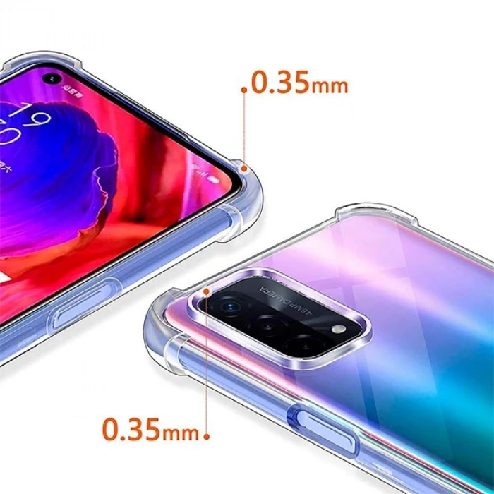 Oppo Reno A54 Kamera Korumalı Shockproof Darbe Emici Silikon Kılıf