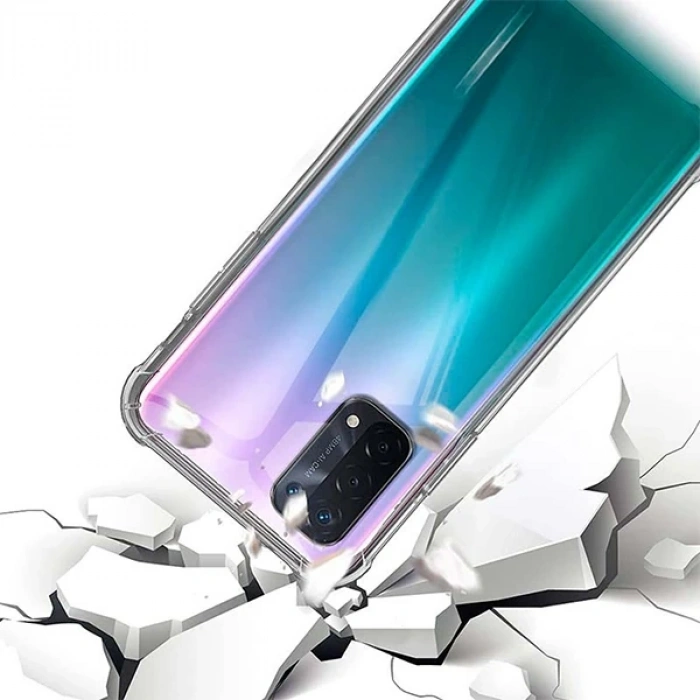 Oppo Reno A54 Kamera Korumalı Shockproof Darbe Emici Silikon Kılıf