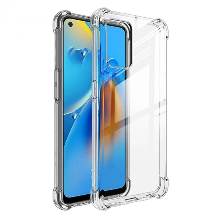 Oppo Reno F19-a74 Kamera Korumalı Shockproof Silikon Kılıf