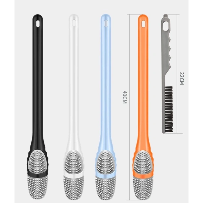 Ördek Tasarımlı Silikon Tuvalet ve İnce Detay Fırçası (4887)