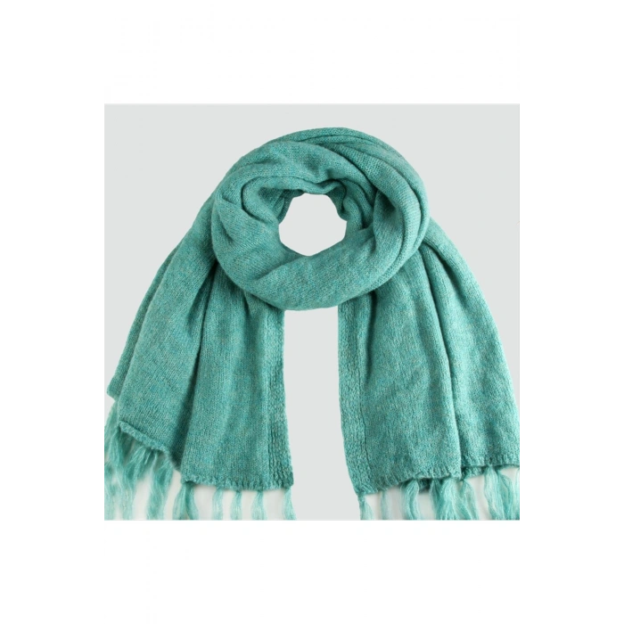 Örgülü İplik Kışlık Şal