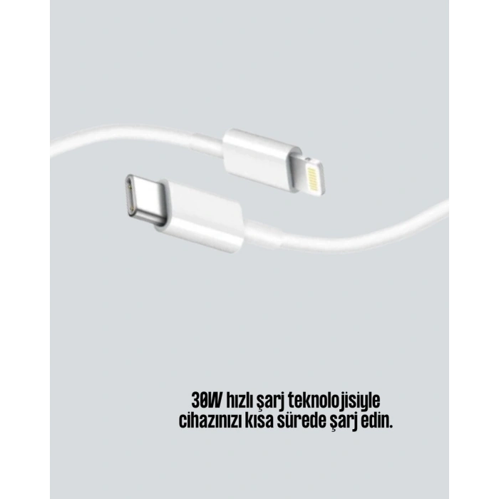 Orijinal Kalite 30w Type-c Lightning Hızlı Şarj Kablosu – 1.2m Dayanıklı