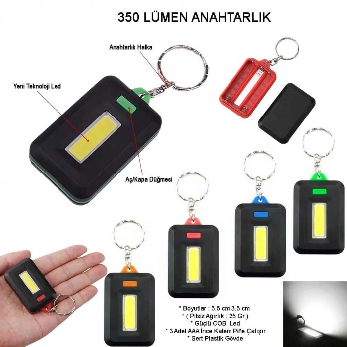 Ortam Aydınlatan 350 Lümen Anahtarlık Wt-377