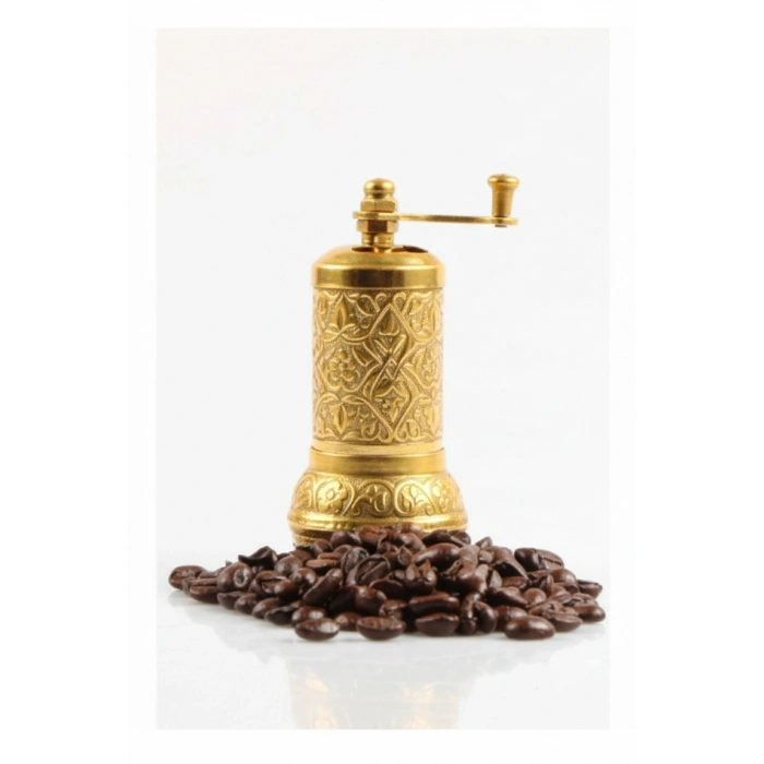 Osmanlı Motifli Kahve ve Baharat Değirmeni Sarı