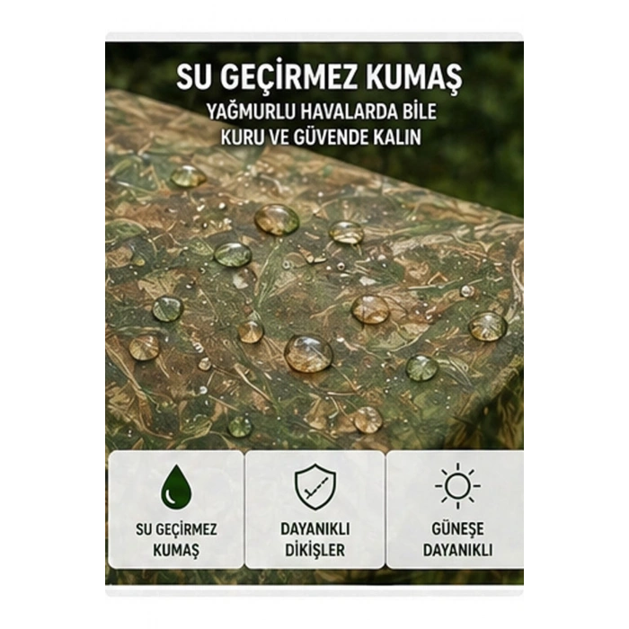 Otomatik Kabin Giyinme Çadırı 120x120x190 Cm Üst Havalandırma Yan Pencereli Duş & Wc Çadırı
