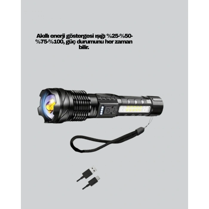 Outdoor Ve Acil Durum İçin Güçlü Led El Feneri