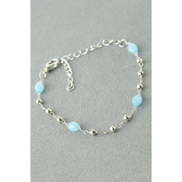 Oval Kristal Taşlı Bileklik
