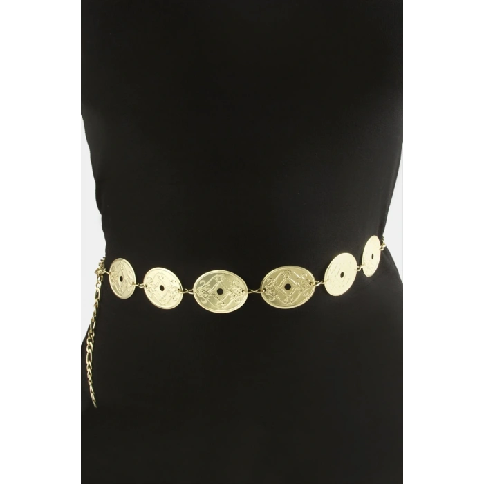 Oval Metal Zincir Kemer