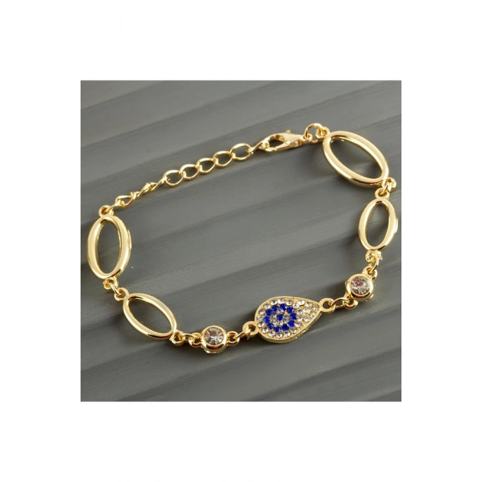 Oval Taşlı Trend Bileklik