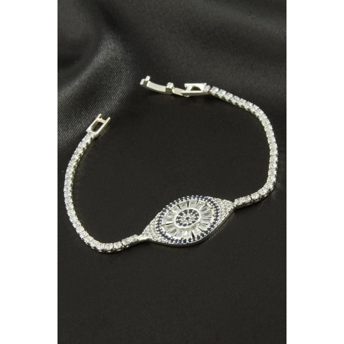 Oval Zirkon Taşlı Çocuk Bileklik 16 cm