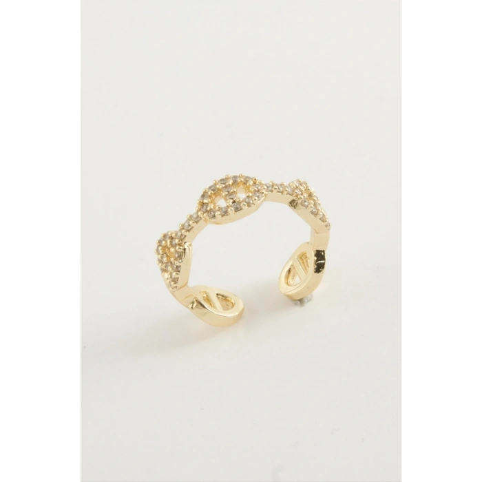 Oval Zirkon Taşlı Yüzük