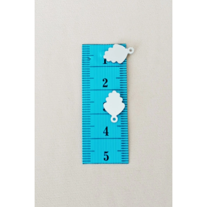 Oya Abiye Bileklik Kolye Pleksi Metalik Plastik Pul Gümüş Renk 24 gram 180 adet - BNC564