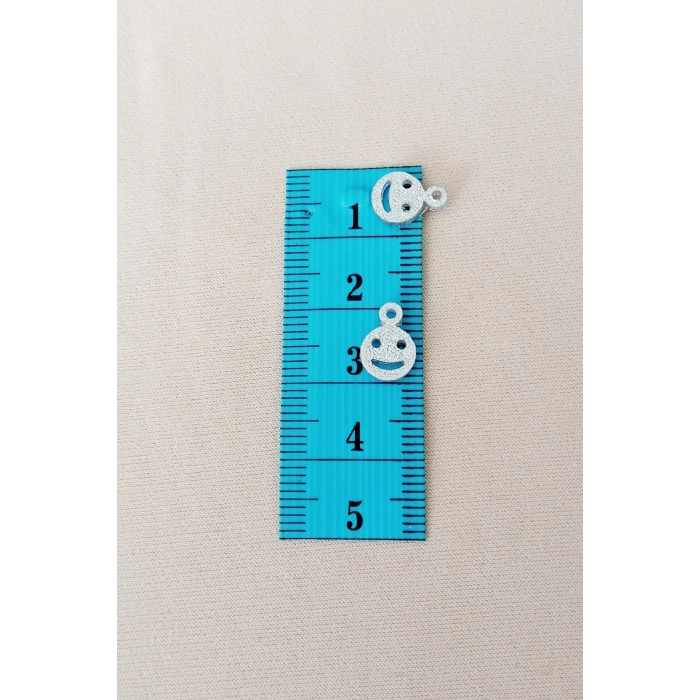 Oya Abiye Bileklik Kolye Pleksi Metalik Plastik Pul Gümüş Renk 24 gram 255 adet - BNC585