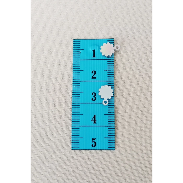 Oya Abiye Bileklik Kolye Pleksi Metalik Plastik Pul Gümüş Renk 24 gram 300 adet - BNC578