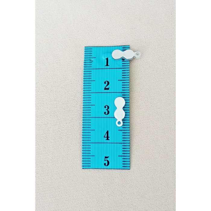 Oya Abiye Bileklik Kolye Pleksi Metalik Plastik Pul Gümüş Renk 8 gram 100 adet - BNC508