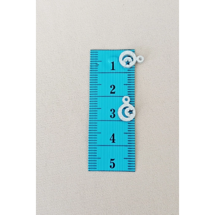 Oya Abiye Bileklik Kolye Pleksi Metalik Plastik Pul Gümüş Renk 8 gram 100 adet - BNC516