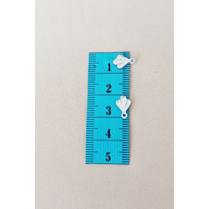 Oya Abiye Bileklik Kolye Pleksi Metalik Plastik Pul Gümüş Renk 8 gram 125 adet - BNC527