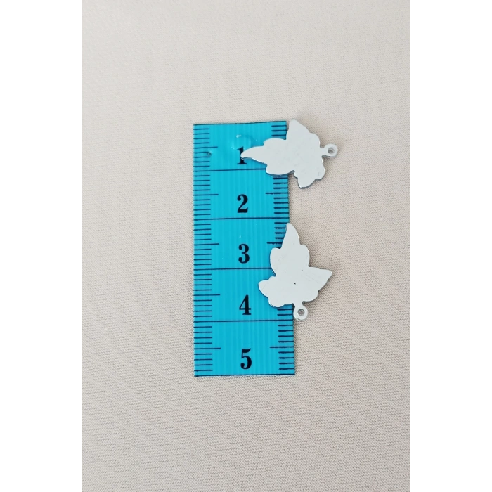 Oya Abiye Bileklik Kolye Pleksi Metalik Plastik Pul Gümüş Renk 8 gram 30 adet - BNC532