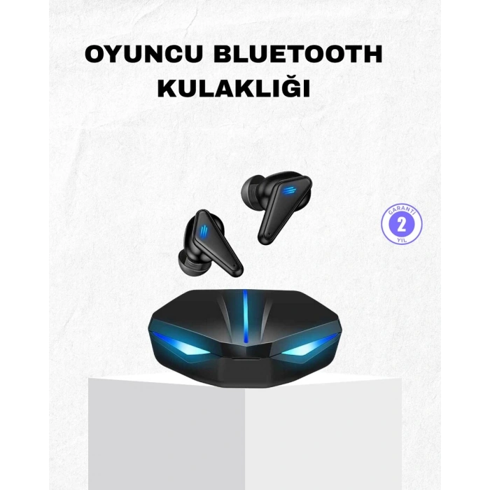Oyuncu Bluetooth Kulaklık Tam Kablosuz Stereo Led Işıklı
