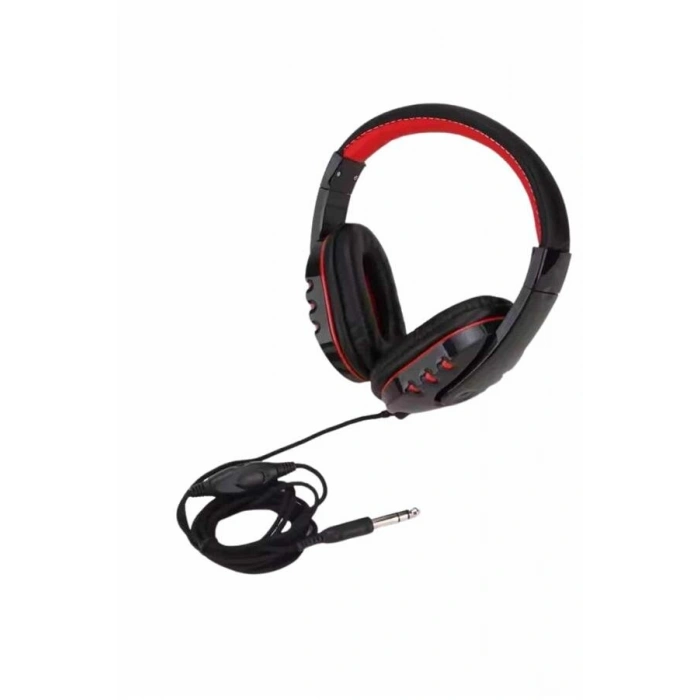 Oyuncu Kulaklığı Kulak Üstü Kablolu Stereo Mikrofonlu Yumuşak Kulak Yastığı