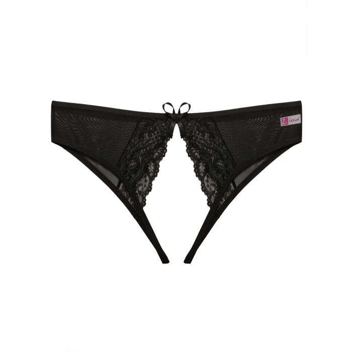  Özel Bölgesi Açık Kadın Siyah Fantazi Külot