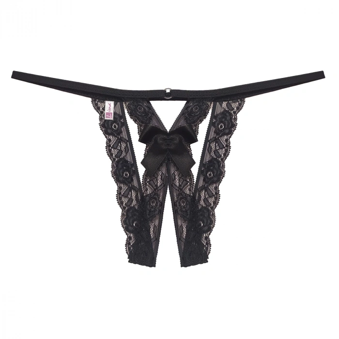  Özel Bölgesi Açık Taşlı Büyük Beden Fantezi Bato Külot