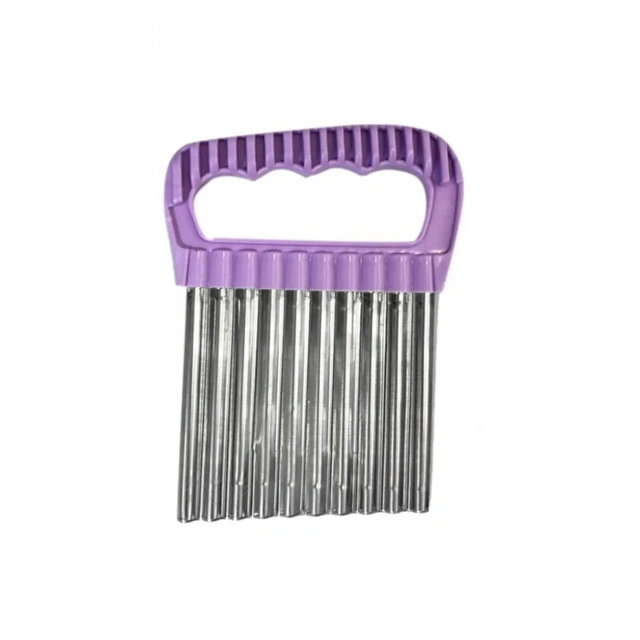 Özel Tutacaklı Şekilli Sebze Ve Meyve Kesme Aleti Cips Doğrayıcı -35126