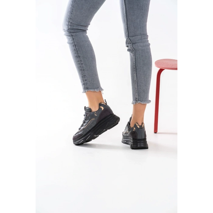 Paloma Gri Bağcıklı Spor Ayakkabı