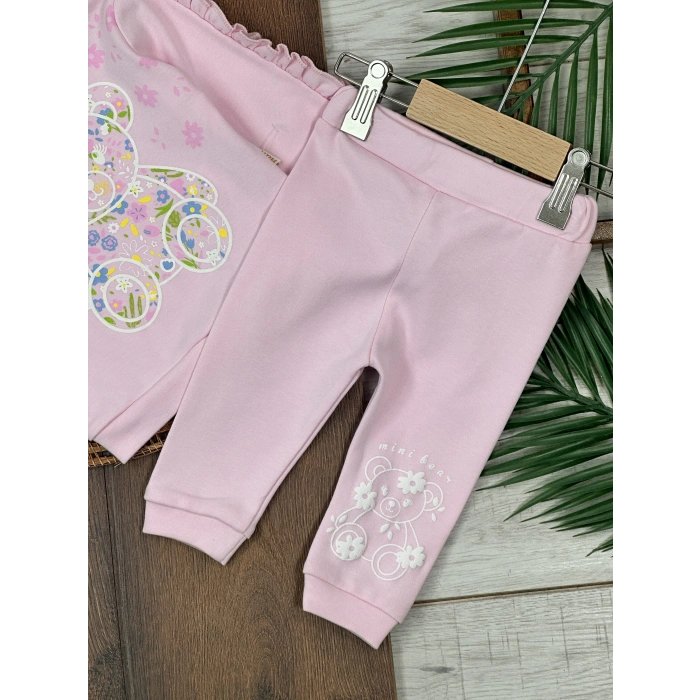 Pamuklu Fırfır Kız Bebek 2li Takım