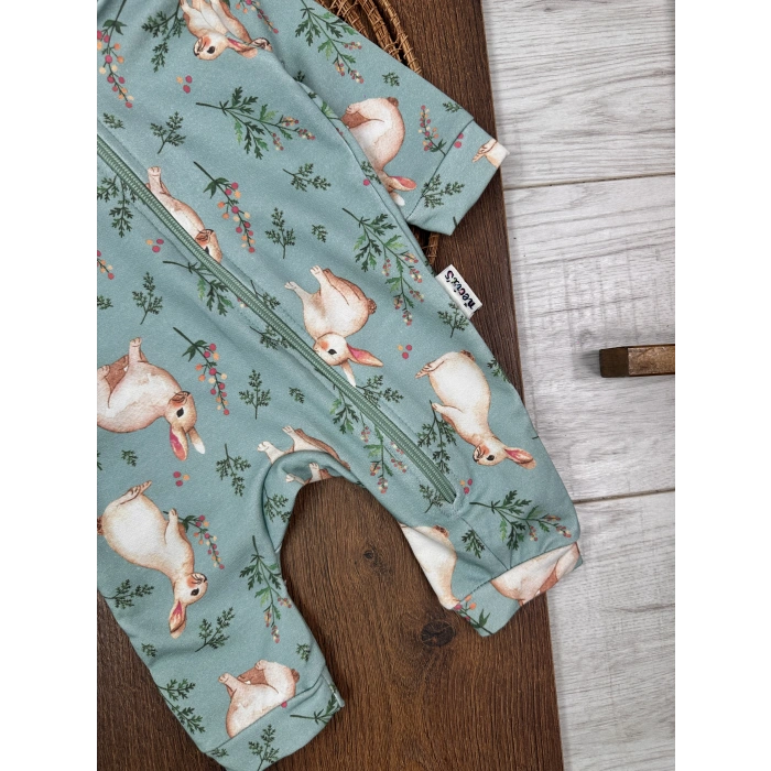 Pamuklu Kapüşonlu Kiz Bebek Tek Parça Tulum