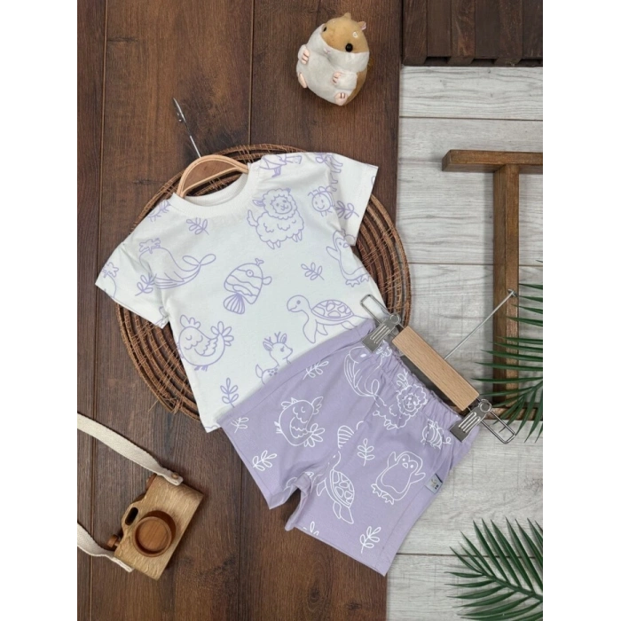 Pamuklu Kiz Bebek 2li Takım