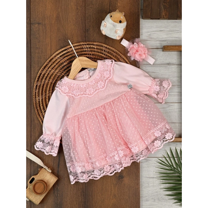 Pamuklu Kız Çocuk Elbise