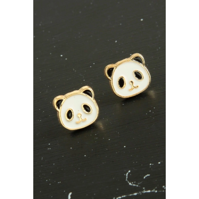 Panda Mineli Minik Küpe