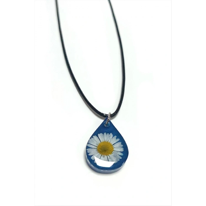 Papatya Damla Epoksi Kolye