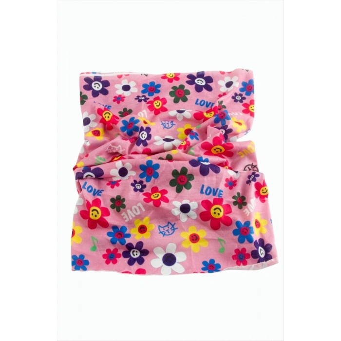 Papatya Desenli Baff Boyunluk
