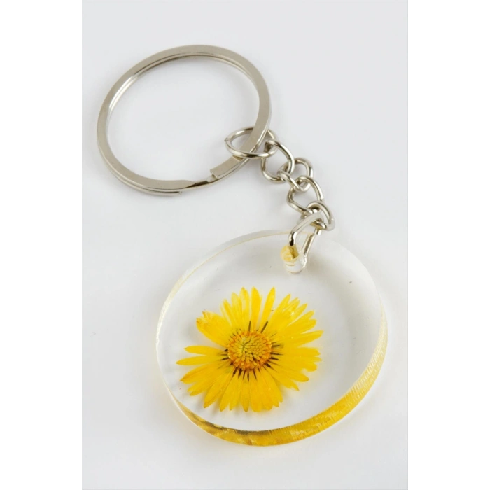 Papatya Epoksi Anahtarlık