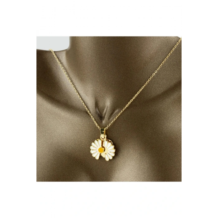 Papatya Figürlü Lüx Kolye
