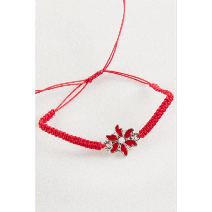 Papatya Makrome Örgülü Bileklik