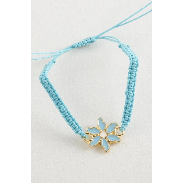 Papatya Makrome Örgülü Bileklik