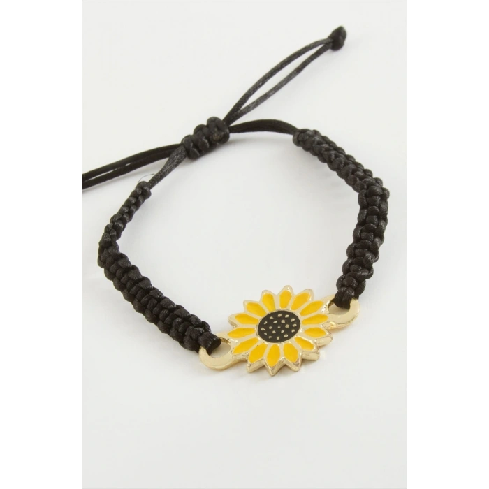 Papatya Makrome Örgülü Bileklik