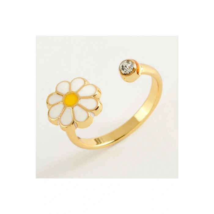 Papatya Mineli Taşlı Eklem Yüzük 1 Adet