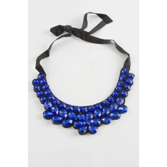 Papatya Taşlı Yaka Kolye