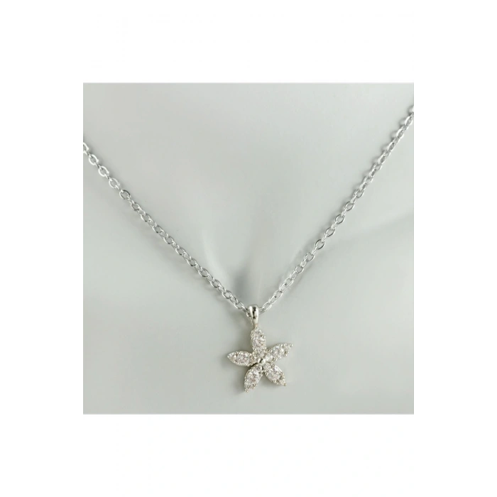 Papatya Zirkon Taşlı Trend Kolye