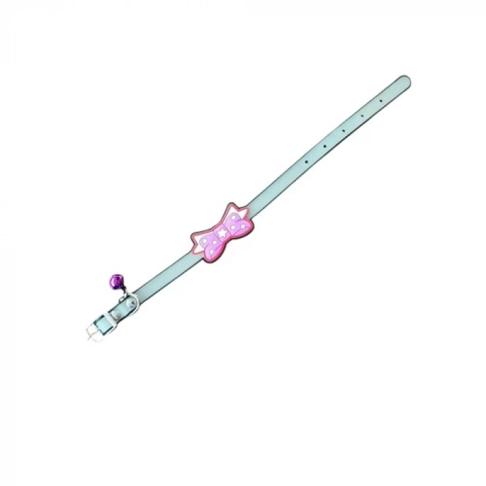 Papyonlu Silikon Kedi Tasması